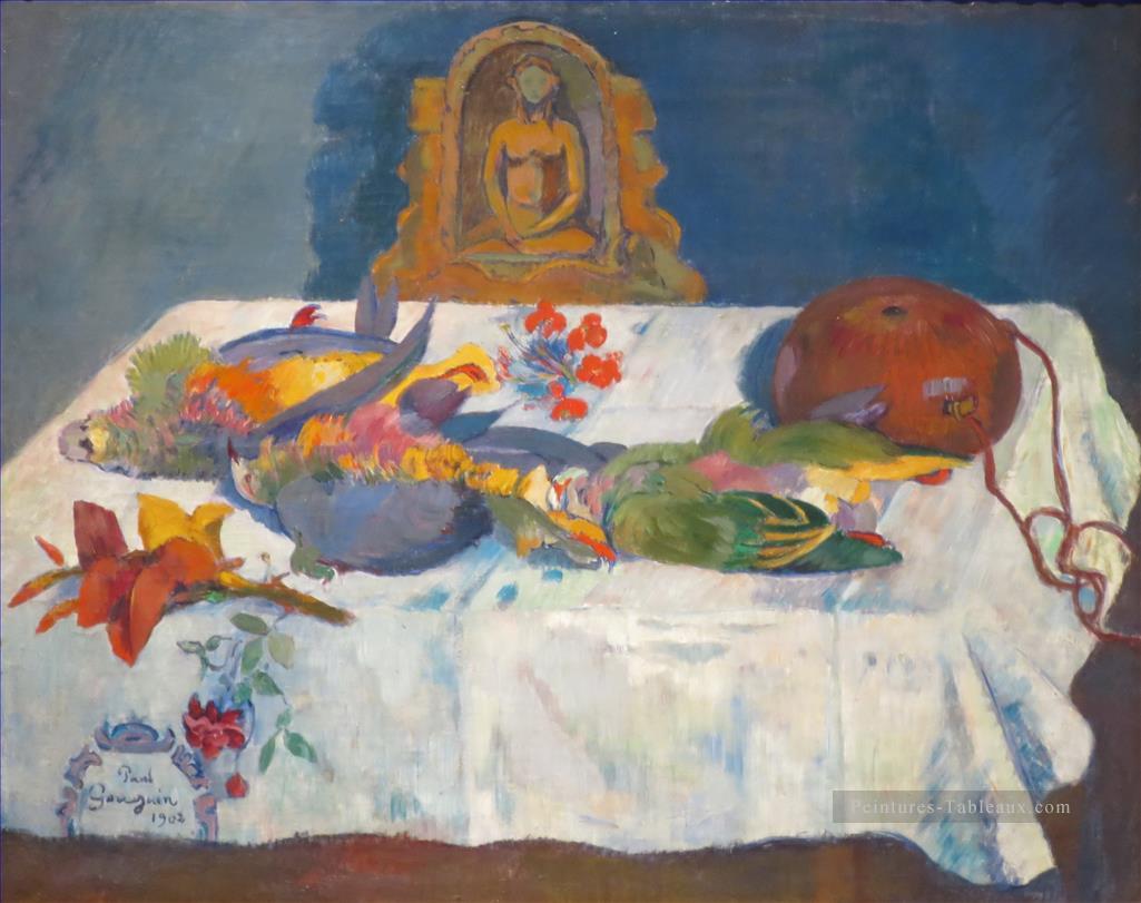 Nature morte avec les perroquets Paul Gauguin impressionniste Peintures à l'huile